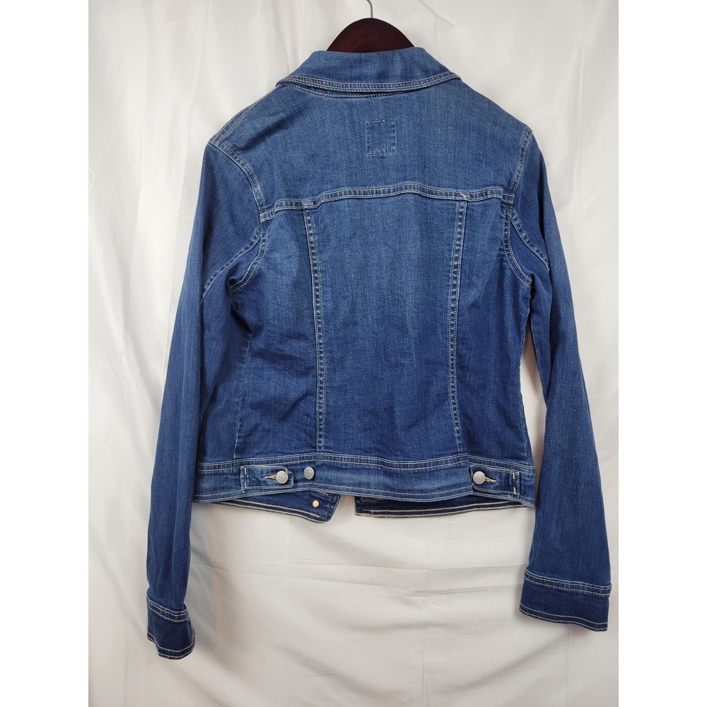 Old Navy Women's Denim Jacket Medium Blue Jean Jacket Classic Casual - Picture 3 of 8